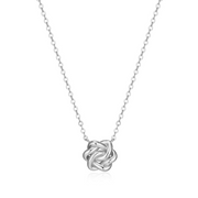Elle Sterling Silver Eternal Knot Necklace