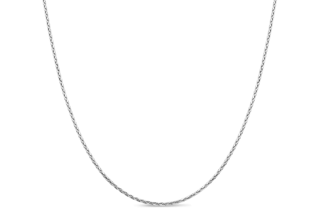 22" Sterling Silver Adjustable Wheat Chain