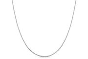 Sterling Silver 1.45MM Adjustable Wheat Chain