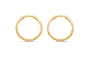 Yellow Gold Hinged Hoop Earrings