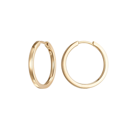 Casablanca Yellow Gold Plated Hoop Earrings