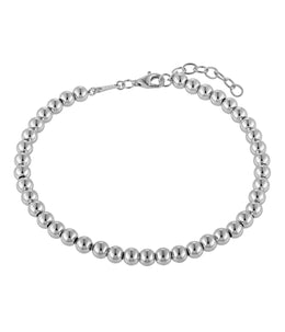 Casablanca Sterling Silver Beaded Bracelet 4mm