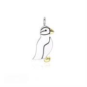 Casablanca Two-Tone Puffin Necklace