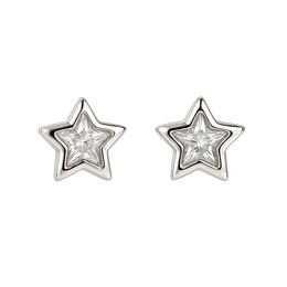 Casablanca Sterling Silver Star Stud Earrings