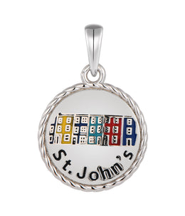 Casablanca Newfoundland Jellybean Row Sterling Silver Pendant