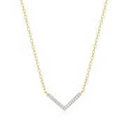 Monte Luna Gold Plated V Shape Necklace