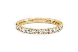 .30CTW Lab Grown Diamond & Yellow Gold Wedding Band