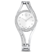 Swarovski Swiss Made, Silver Tone, Stainless Steel Hyperbola Bangle Watch
