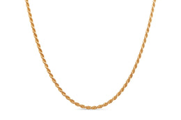 Yellow Gold Plated Rope Chain