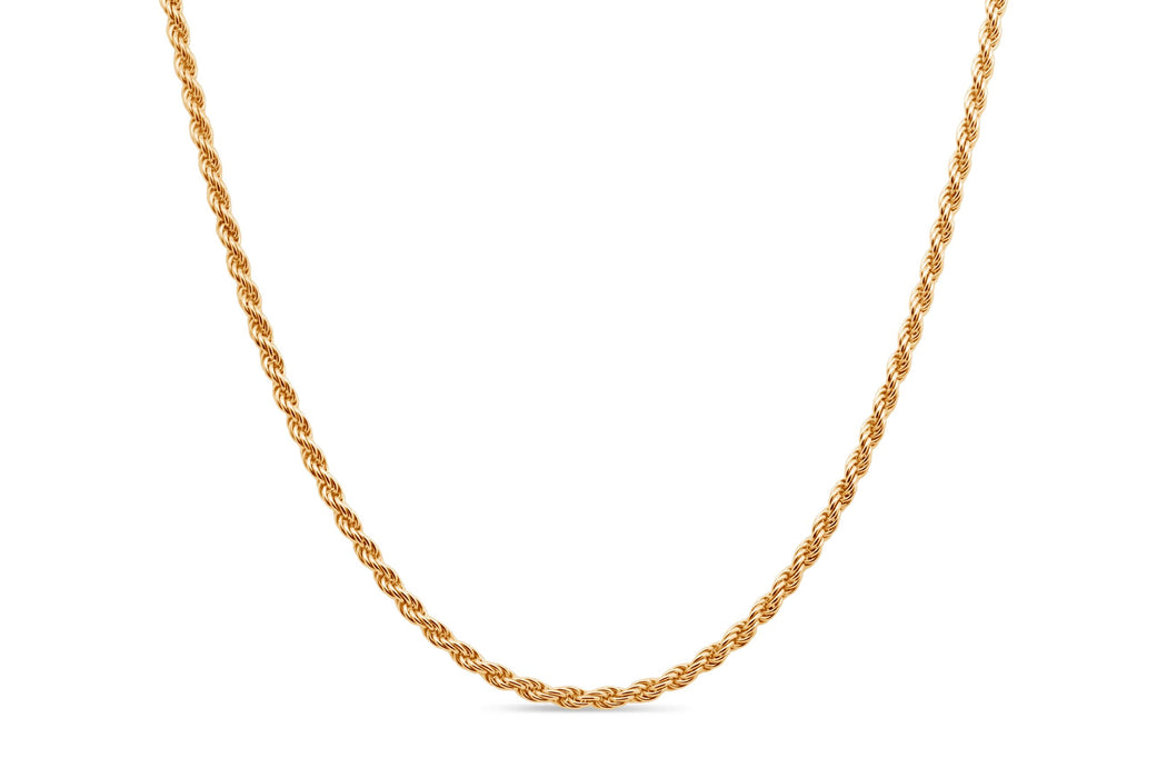 Yellow Gold Plated Rope Chain