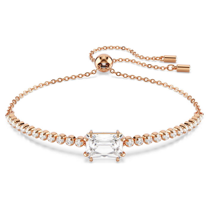 Swarovski Matrix Crystal Bracelet: Rose Tone