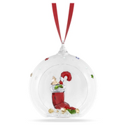 Swarovski Holiday Cheers Christmas Stocking Ball Ornament