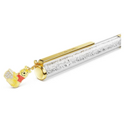 Swarovski Crystalline Ballpoint Pen, Winnie The Pooh, Yellow Lacquered, Gold-tone Plated