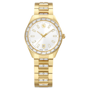 Swarovski Swiss Made, Yellow Gold Tone Matrix Date Watch