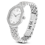 Swarovski Swiss Made, Silver Tone, Stainless Steel Dextera Octagon Watch