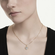 Swarovski Magic Yellow Gold Tone Snowflake Pendant Necklace