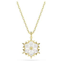 Swarovski Magic Yellow Gold Tone Snowflake Pendant Necklace