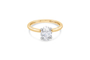 14kt Yellow Gold 1.00ct Oval Lab Grown Diamond Diamond Engagement Ring