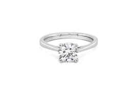 14kt White Gold 1.50ct Round Solitaire Lab Grown Diamond Engagement Ring