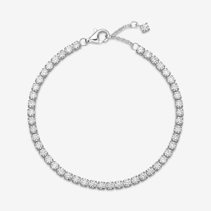 FINAL SALE - Pandora Sterling Silver Sparkling Tennis Bracelet