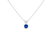 Casablanca Sapphire Crystal Round Necklace