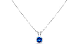 Casablanca Sapphire Crystal Round Necklace