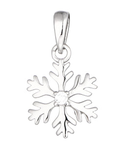 Casablanca Sterling Silver Snowflake Necklace