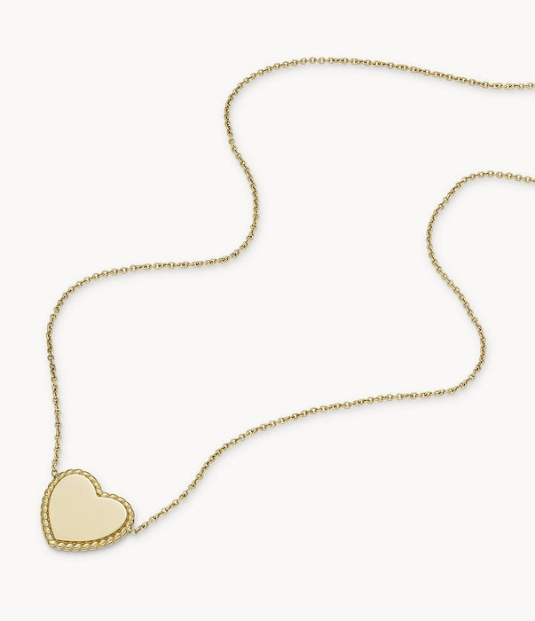 Fossil Heart Necklace