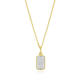 Monte Luna Gold Plated ID Necklace