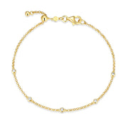 Monte Luna Gold Plated Yard Bracelet