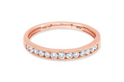 1.00C.T.W Rose Gold Diamond Engagement Set