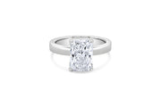 3.05CT Lab Grown Radiant Cut Engagement Ring