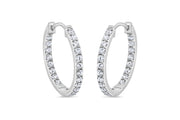 Lab Grown Diamond Hoop Earrings