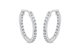 Lab Grown Diamond Hoop Earrings