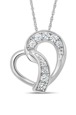 Casablanca Personalized Knotted Heart Family Birthstone Necklace