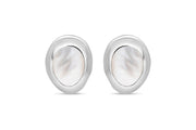Casablanca Silver Mother Of Pearl Earrings