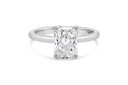 2.10CT Lab Grown Radiant Cut Engagement Ring
