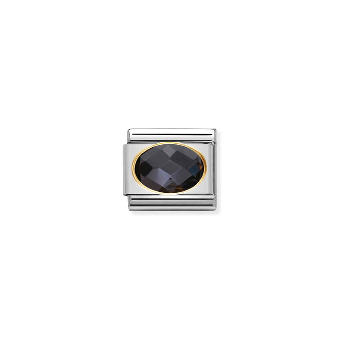 Nomination Italy Classic Link Cubic Black Stone Charm