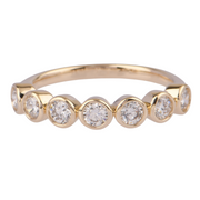 0.70CTW Lab Grown Diamond 7 Stone Wedding Band