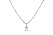 Casablanca Silver & Pearl Necklace