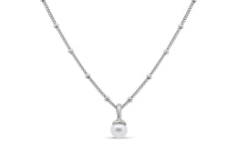 Casablanca Silver & Pearl Necklace