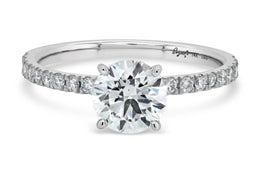 14kt White Gold 2.00ct Round Lab Grown Diamond Engagement Ring