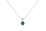 Casablanca Emerald Crystal Round Necklace