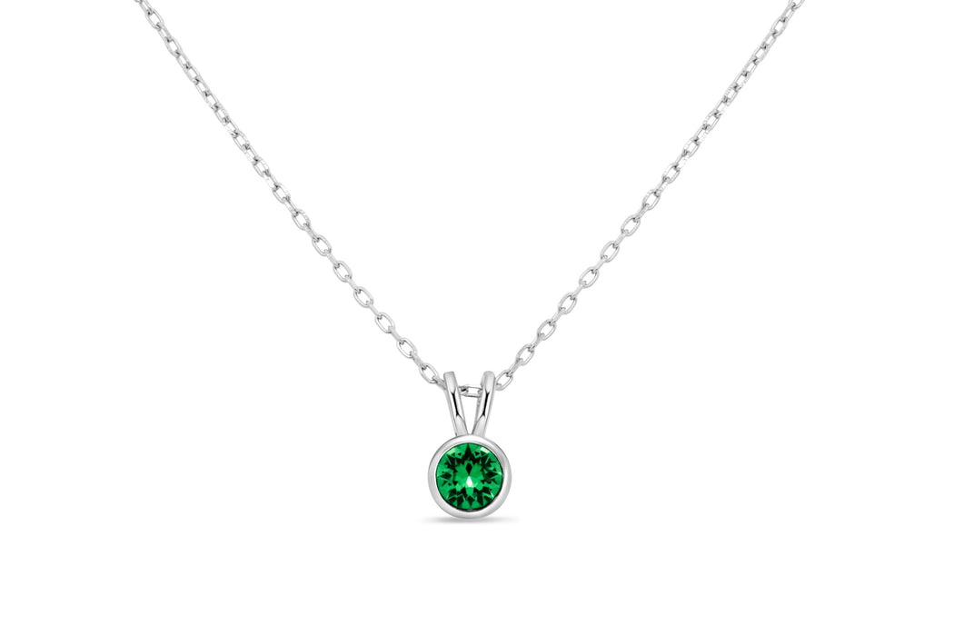 Casablanca Emerald Crystal Round Necklace