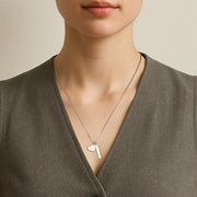 18K Rose Gold Plated Heart Engravable Necklace SP003