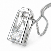 Elle Sterling Silver CZ Necklace