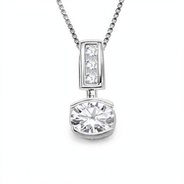 Elle Sterling Silver CZ Necklace