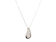 Casablanca Sterling Silver Moon Drop Necklace