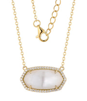 Casablanca Sterling Silver Coloured Crystal Necklace