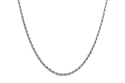 2mm Silver Rope Chain